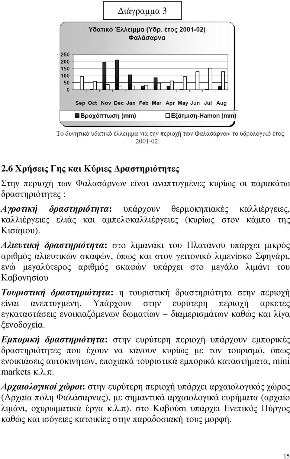 ελιάς και αµπελοκαλλιέργειες (κυρίως στον κάµπο της Κισάµου).