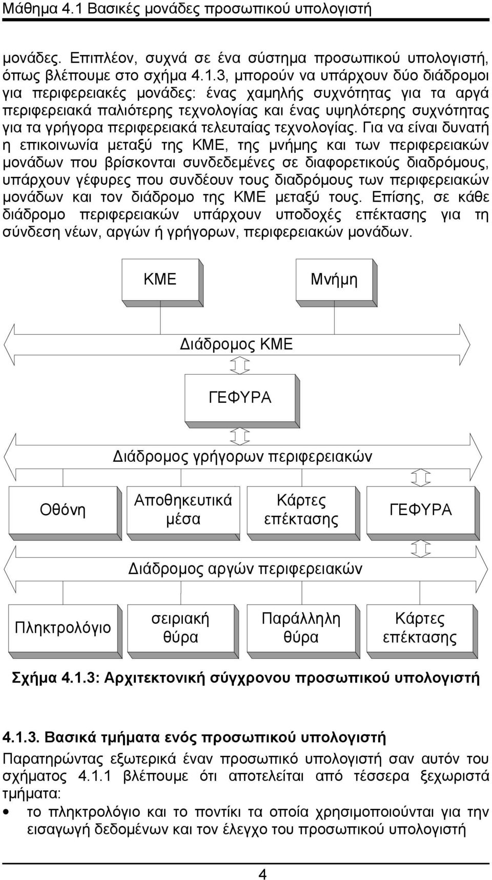 3, μπορούν να υπάρχουν δύο διάδρομοι για περιφερειακές μονάδες: ένας χαμηλής συχνότητας για τα αργά περιφερειακά παλιότερης τεχνολογίας και ένας υψηλότερης συχνότητας για τα γρήγορα περιφερειακά