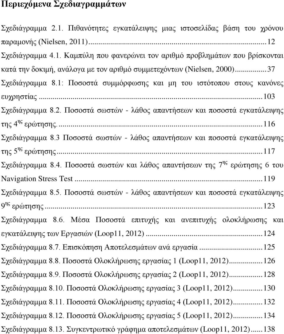 ... 116 Σχεδιάγραμμα 8.3 Ποσοστά σωστών - λάθος απαντήσεων και ποσοστά εγκατάλειψης της 5 ης ερώτησης... 117 Σχεδιάγραμμα 8.4.