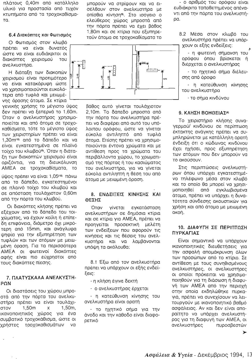 -,---------, πρέπει να είναι δυνατός ώστε να είναι ευδιάκριτοι οι διακόmες χειρισμού του ανελκυστήρα.