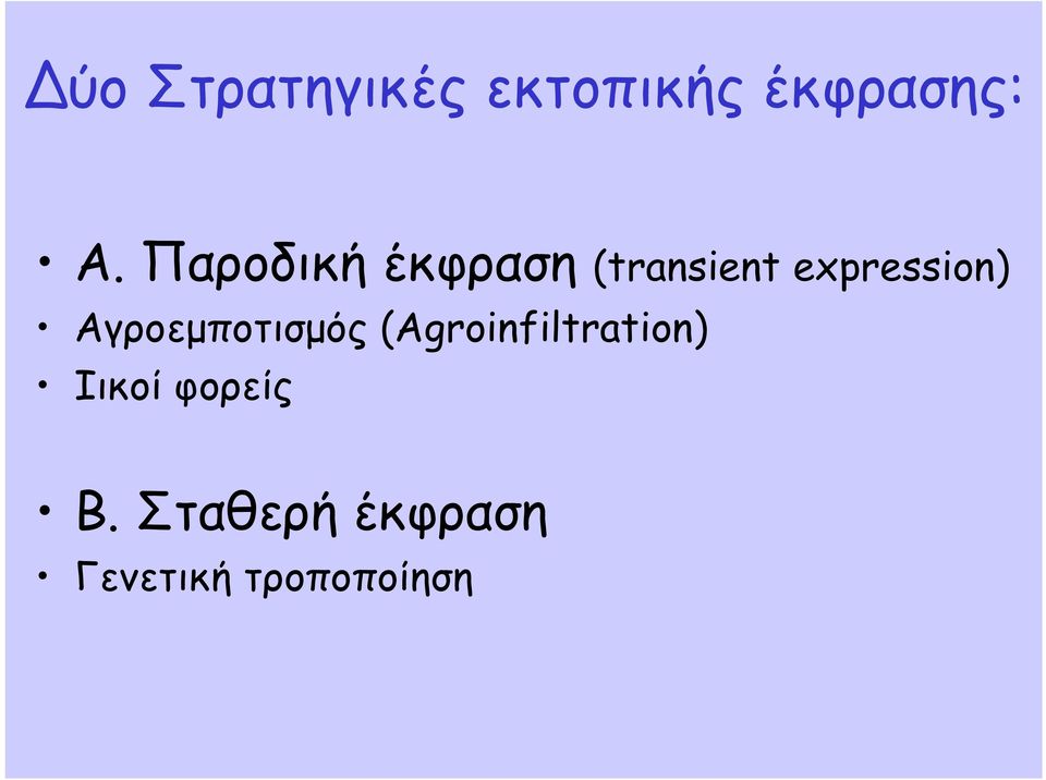 Αγροεμποτισμός (Agroinfiltration) Ιικοί