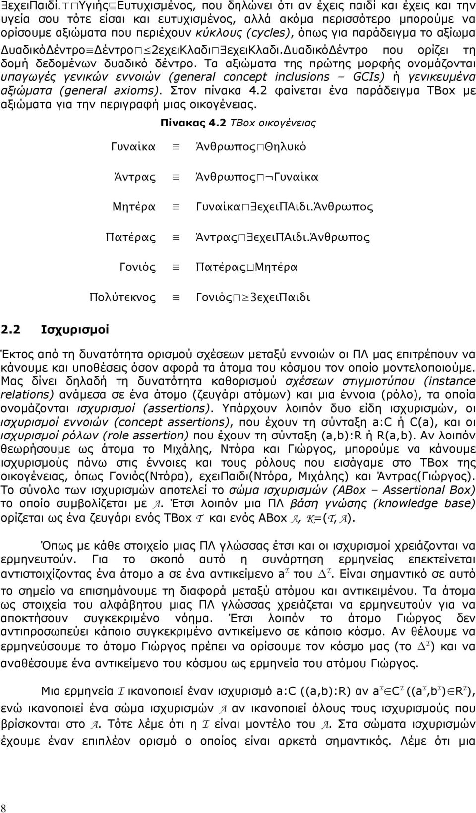 για παράδειγμα το αξίωμα ΔυαδικόΔέντρο Δέντρο 2εχειΚλαδι εχεικλαδι.δυαδικόδέντρο που ορίζει τη δομή δεδομένων δυαδικό δέντρο.