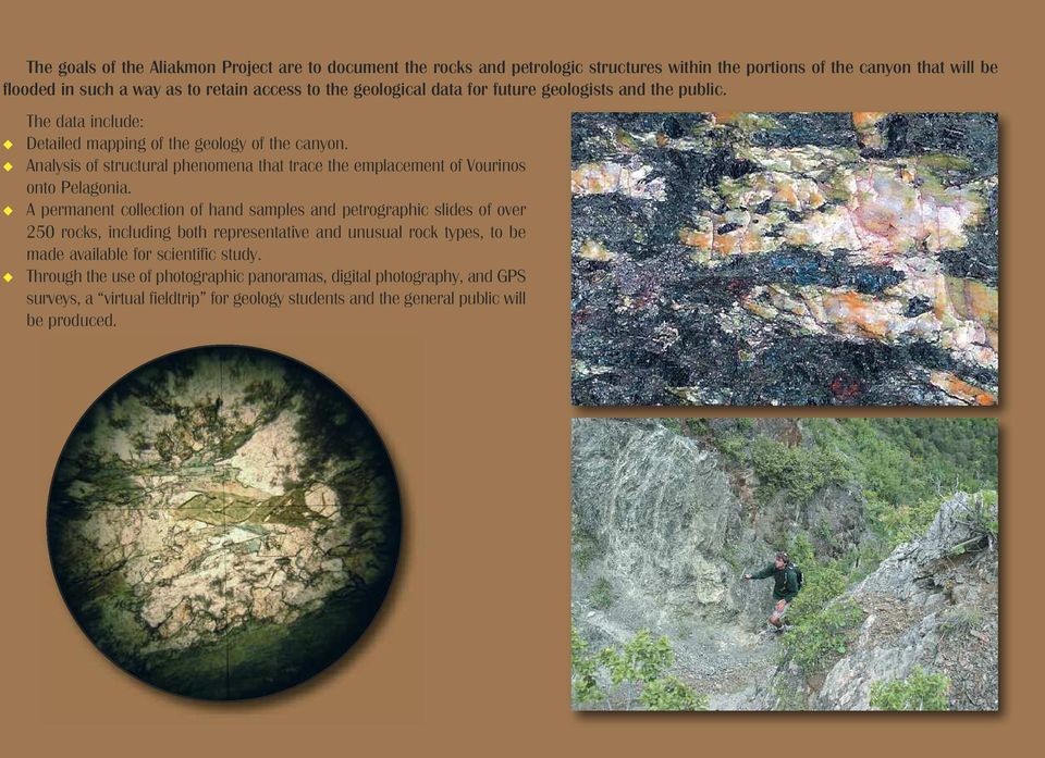 Analysis of structural phenomena that trace the emplacement of Vourinos onto Pelagonia.