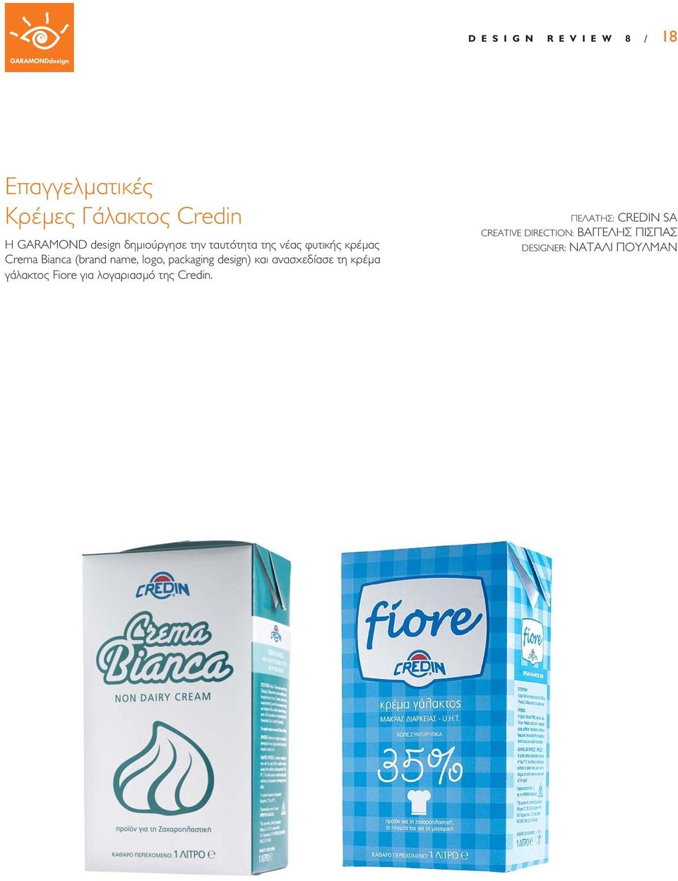 Bianca (brand name, logo, packaging design) και ανασχεδίασε τη κρέμα