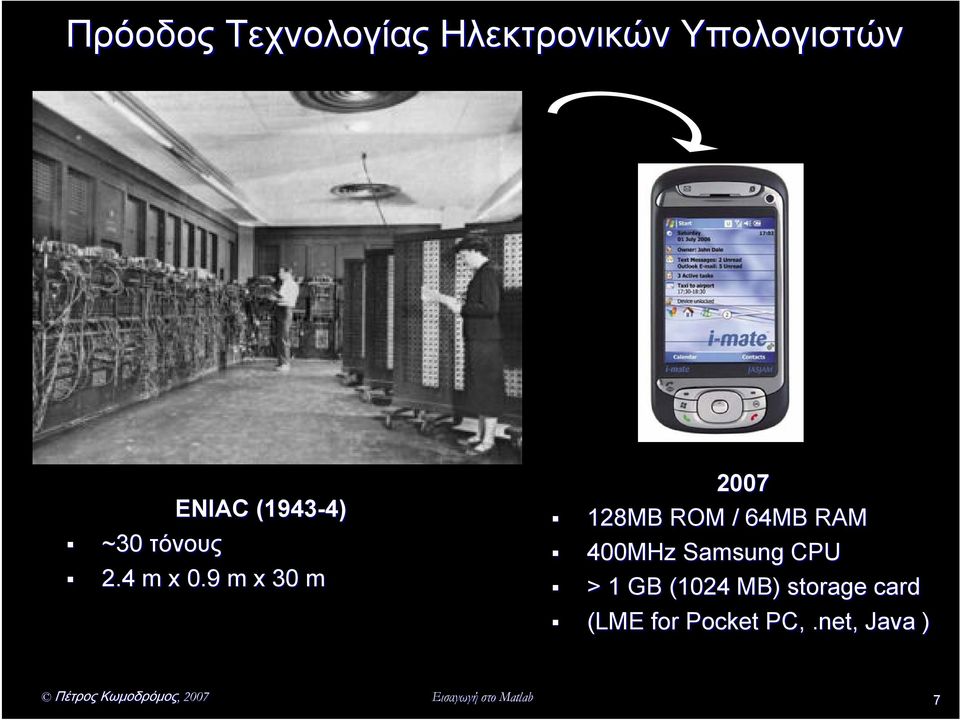 9 m x 30 m 2007 128MB ROM / 64MB RAM 400MHz Samsung CPU