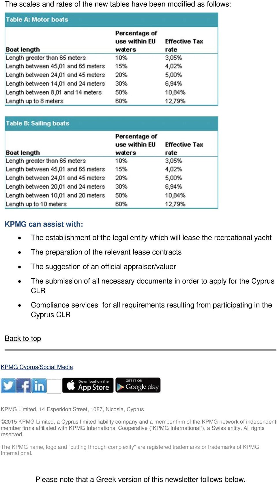 relevant lease contracts The suggestion of an official appraiser/valuer The submission of all necessary documents in order to apply for the Cyprus CLR Compliance services for all requirements