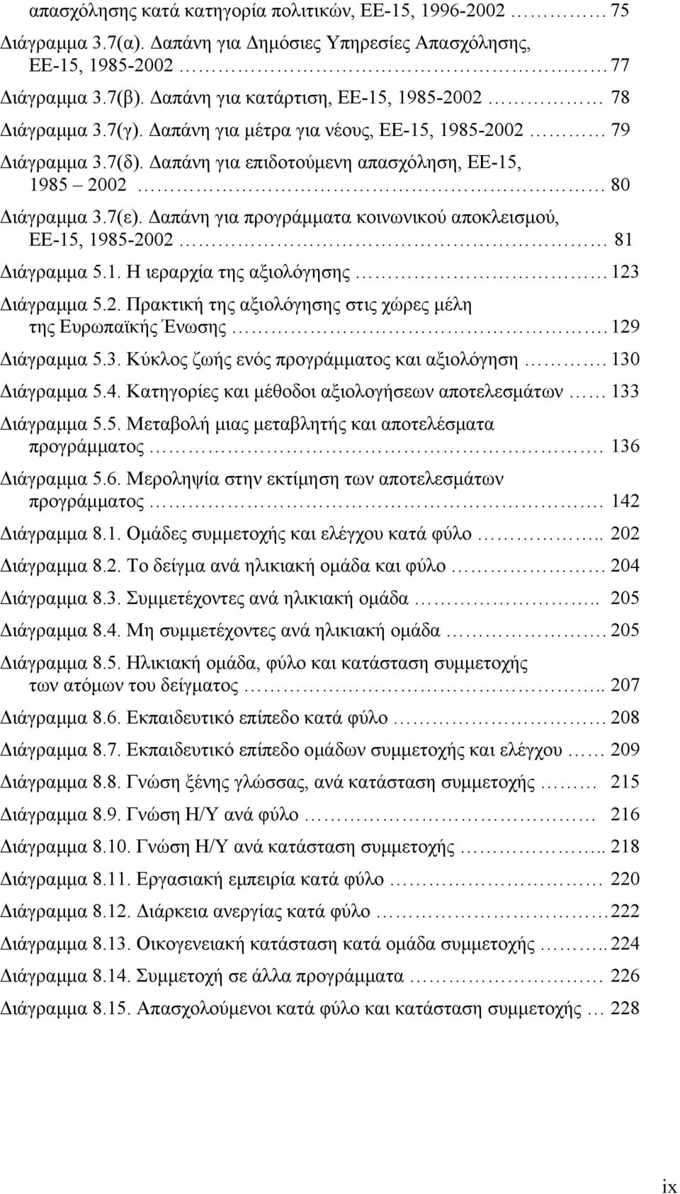 Δαπάνη για προγράμματα κοινωνικού αποκλεισμού, ΕΕ-15, 1985-2002 81 Διάγραμμα 5.1. Η ιεραρχία της αξιολόγησης 123 Διάγραμμα 5.2. Πρακτική της αξιολόγησης στις χώρες μέλη της Ευρωπαϊκής Ένωσης.