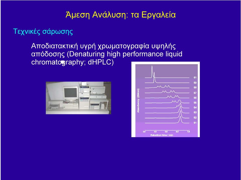 χρωµατογραφία υψηλής απόδοσης