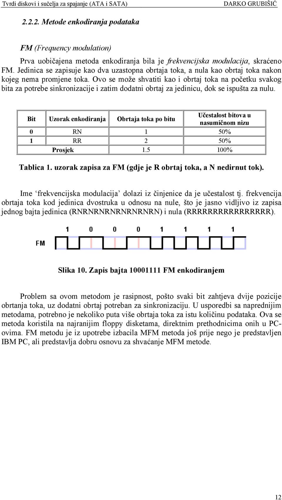 Ovo se može shvatiti kao i obrtaj toka na početku svakog bita za potrebe sinkronizacije i zatim dodatni obrtaj za jedinicu, dok se ispušta za nulu.