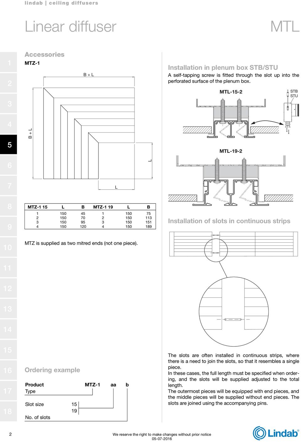 of slots The slots are often installed in continuous strips, where there is a need to join the slots, so that it resembles a single piece.