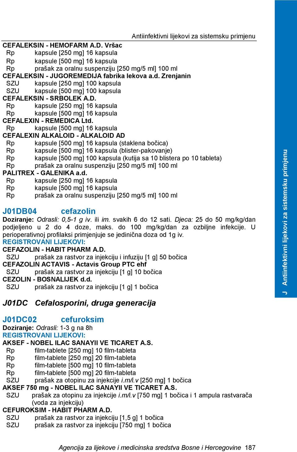 Rp kapsule [500 mg] 16 kapsula CEFALEXIN ALKALOID - ALKALOID AD Rp kapsule [500 mg] 16 kapsula (staklena bočica) Rp kapsule [500 mg] 16 kapsula (blister-pakovanje) Rp kapsule [500 mg] 100 kapsula