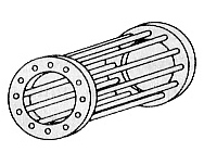 Rozdiel medzi otáčkami statora a rotora sa nazýva sklz. Asynchrónny motor vynašiel Nikola Tesla Ilustrácia kotvy nakrátko 1. Hriadeľ 2. Klietka 3. Výstuha (zobrazená len časť) 4.