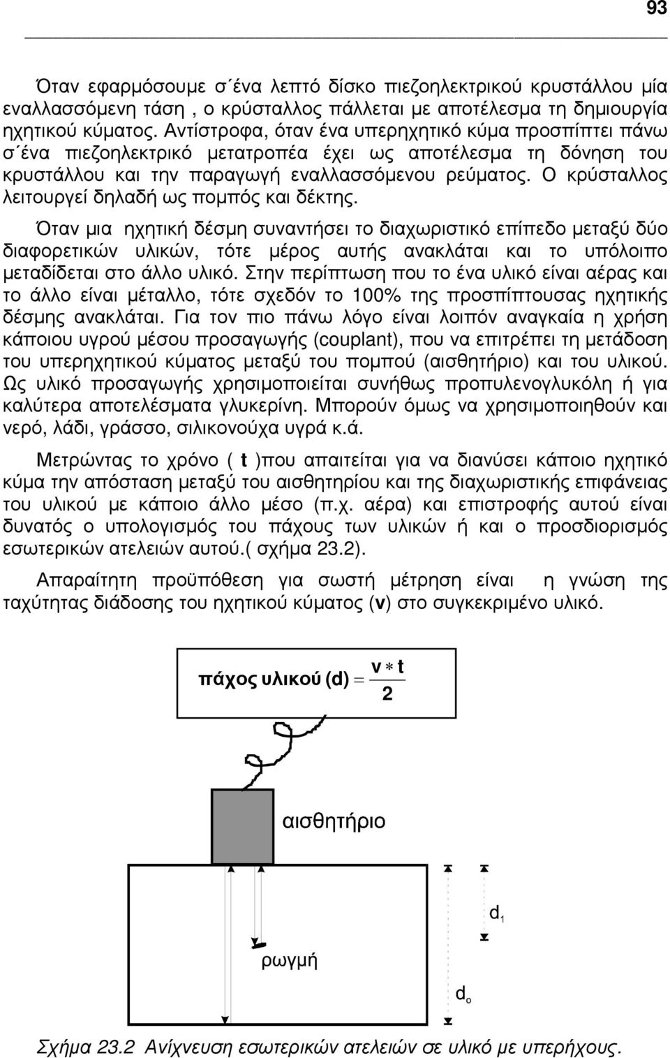 Ο κρύσταλλος λειτουργεί δηλαδή ως ποµπός και δέκτης.