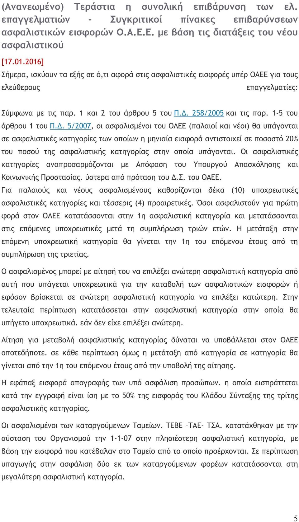 1-5 του άρθρου 1 του Π.Δ.