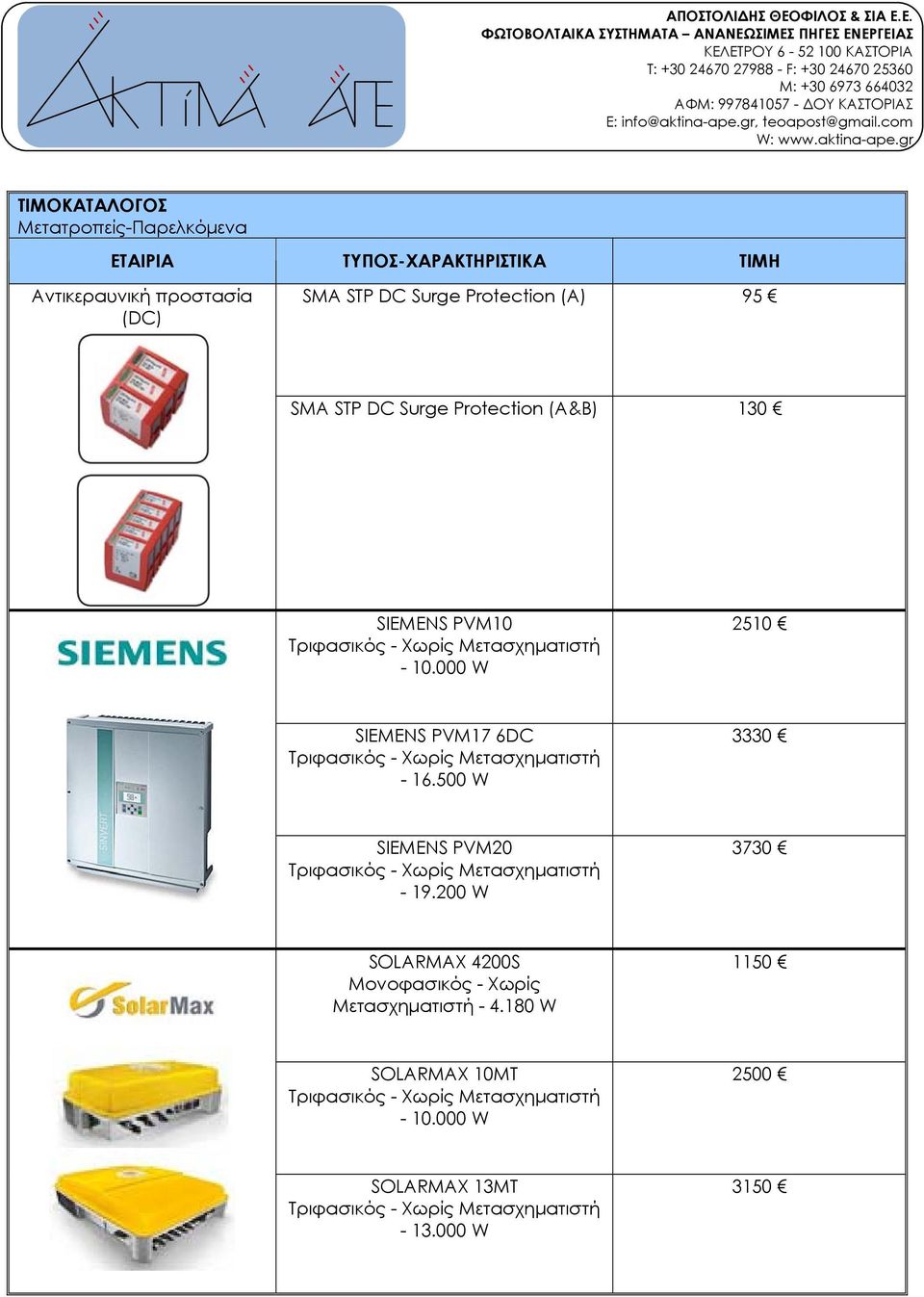 6DC - 16.500 W 3330 SIEMENS PVM20-19.