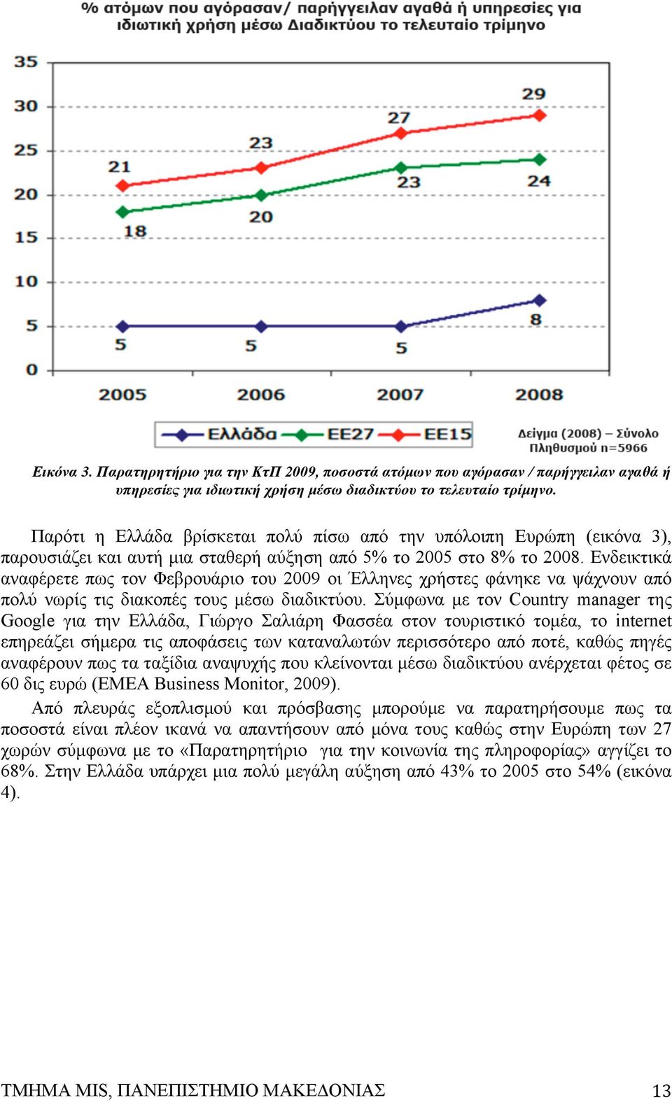 Ενδεικτικά αναφέρετε πως τον Φεβρουάριο του 2009 οι Έλληνες χρήστες φάνηκε να ψάχνουν από πολύ νωρίς τις διακοπές τους µέσω διαδικτύου.