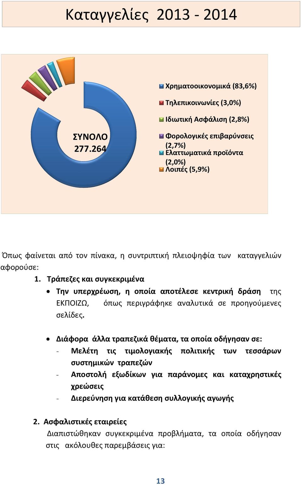 Τράπεζες και συγκεκριμένα Την υπερχρέωση, η οποία αποτέλεσε κεντρική δράση της ΕΚΠΟΙΖΩ, όπως περιγράφηκε αναλυτικά σε προηγούμενες σελίδες.