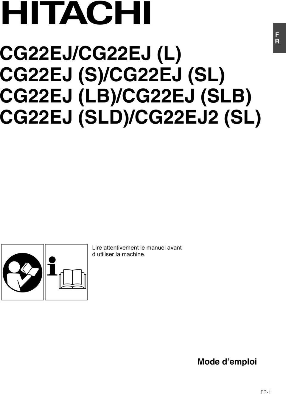 (SLD)/CG22EJ2 (SL) F R Lire attentivement