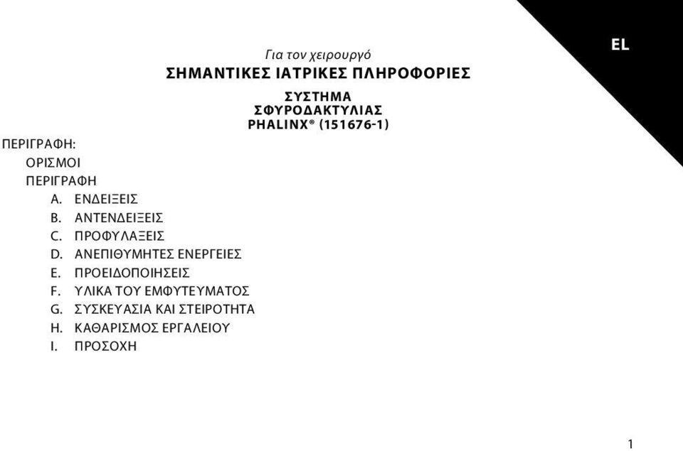 ΑΝΤΕΝΔΕΙΞΕΙΣ C. ΠΡΟΦΥΛΑΞΕΙΣ D. ΑΝΕΠΙΘΥΜΗΤΕΣ ΕΝΕΡΓΕΙΕΣ E. ΠΡΟΕΙΔΟΠΟΙΗΣΕΙΣ F.