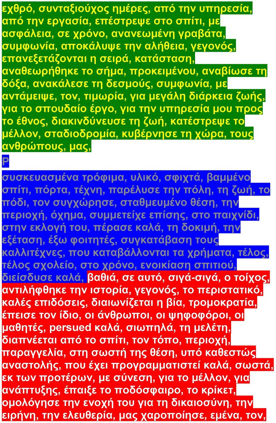 το έθνος, διακινδύνευσε τη ζωή, κατέστρεψε το μέλλον, σταδιοδρομία, κυβέρνησε τη χώρα, τους ανθρώπους, μας, P συσκευασμένα τρόφιμα, υλικό, σφιχτά, βαμμένο σπίτι, πόρτα, τέχνη, παρέλυσε την πόλη, τη