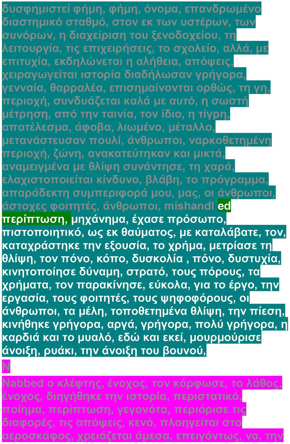 η τίγρη, αποτέλεσμα, άφοβα, λιωμένο, μέταλλο, μετανάστευσαν πουλί, άνθρωποι, ναρκοθετημένη περιοχή, ζώνη, ανακατεύτηκαν και μικτά, αναμειγμένα με θλίψη συνάντησε, τη χαρά, ελαχιστοποιείται κίνδυνο,