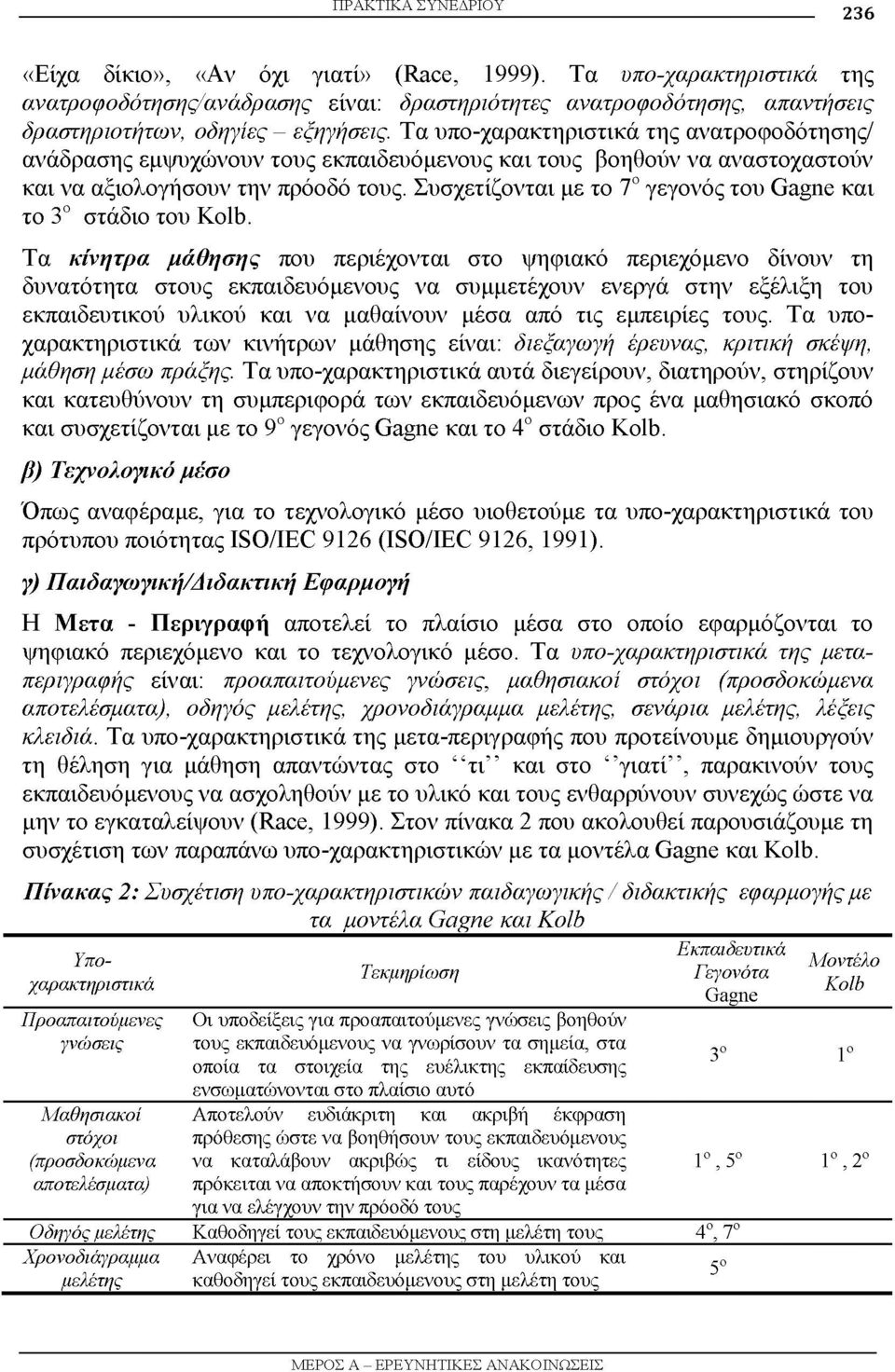 Τα υπο-χαρακτηριστικά της ανατροφοδότησης/ ανάδρασης εμψυχώνουν τους εκπαιδευόμενους και τους βοηθούν να αναστοχαστούν και να αξιολογήσουν την πρόοδό τους.