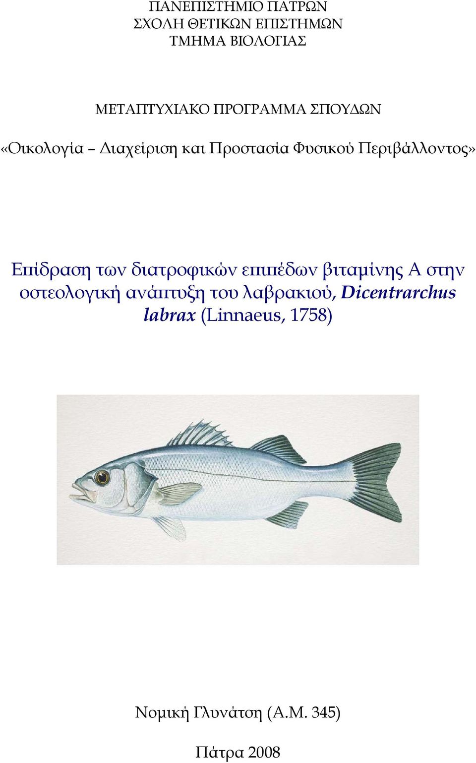 Επίδραση των διατροφικών επιπέδων βιταµίνης Α στην οστεολογική ανάπτυξη του