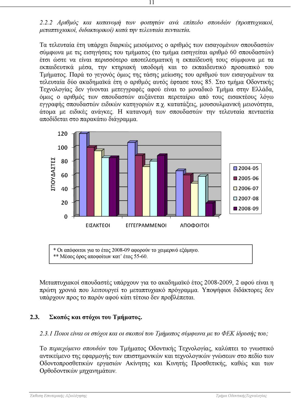 αποτελεσµατική η εκπαίδευσή τους σύµφωνα µε τα εκπαιδευτικά µέσα, την κτηριακή υποδοµή και το εκπαιδευτικό προσωπικό του Τµήµατος.