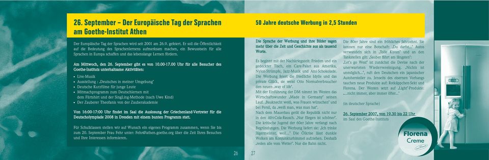 September gibt es von 10.00-17.