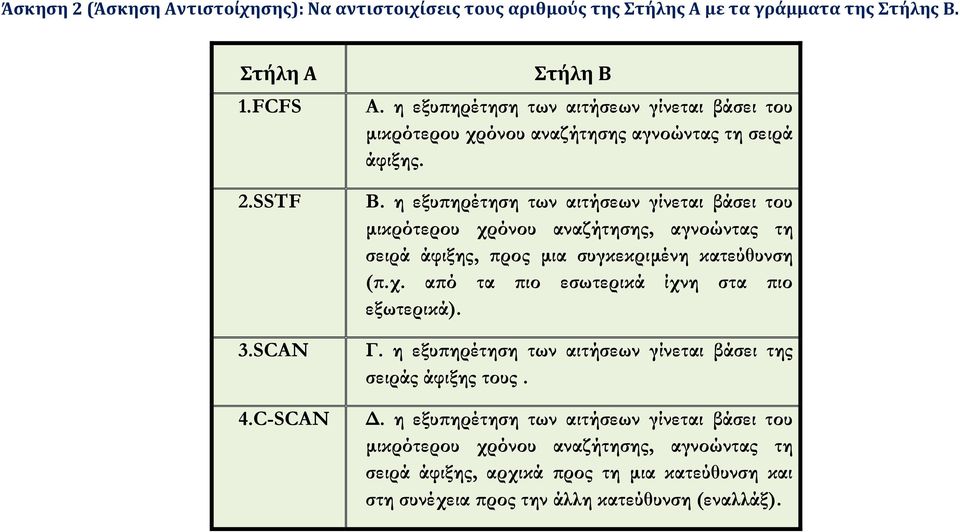 η εξυπηρέτηση των αιτήσεων γίνεται βάσει του μικρότερου χρόνου αναζήτησης, αγνοώντας τη σειρά άφιξης, προς μια συγκεκριμένη κατεύθυνση (π.χ. από τα πιο εσωτερικά ίχνη στα πιο εξωτερικά).