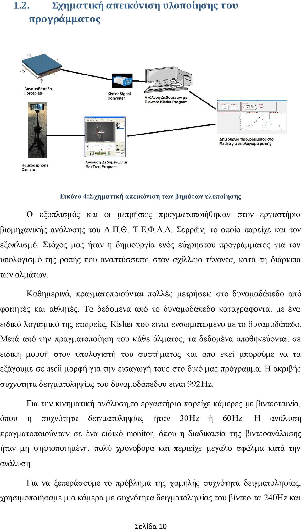 Στόχος μας ήταν η δημιουργία ενός εύχρηστου προγράμματος για τον υπολογισμό της ροπής που αναπτύσσεται στον αχίλλειο τένοντα, κατά τη διάρκεια των αλμάτων.