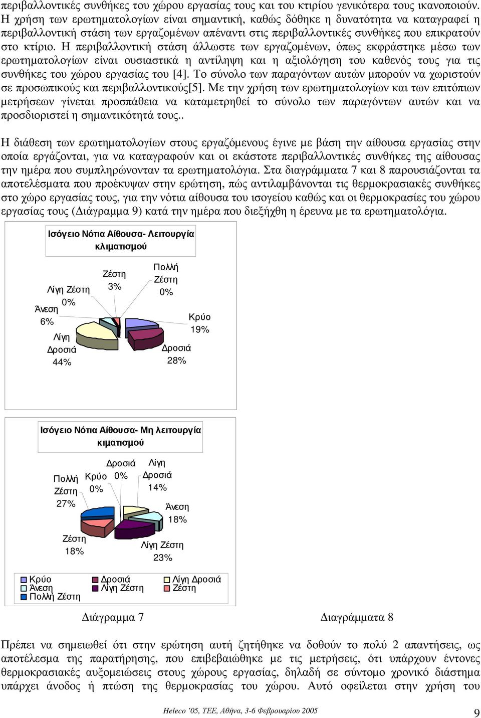 Η περιβαλλοντική στάση άλλωστε των εργαζοµένων, όπως εκφράστηκε µέσω των ερωτηµατολογίων είναι ουσιαστικά η αντίληψη και η αξιολόγηση του καθενός τους για τις συνθήκες του χώρου εργασίας του [4].