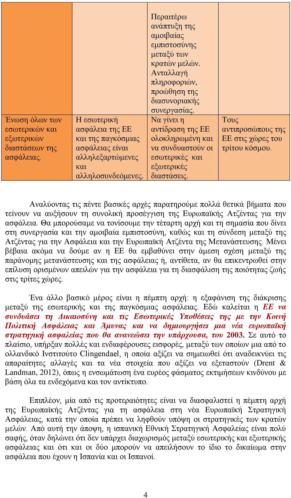 Να γίνει η αντίδραση της ΕΕ ολοκληρωμένη και να συνδυαστούν οι εσωτερικές και εξωτερικές διαστάσεις. Τους αντιπροσώπους της ΕΕ στις χώρες του τρίτου κόσμου.