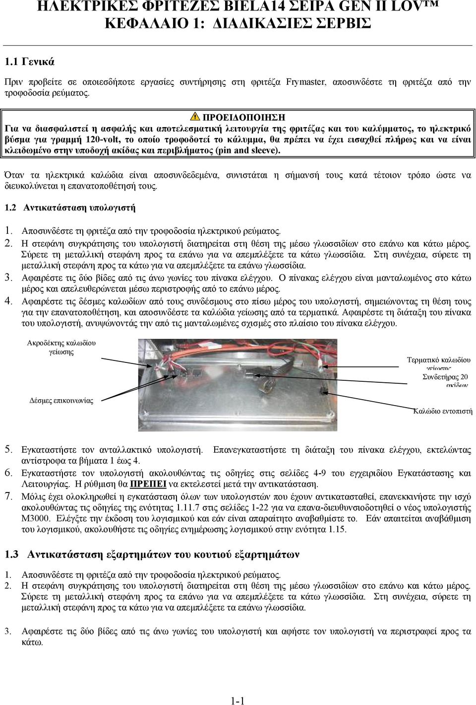 ΠΡΟΕΙΔΟΠΟΙΗΣΗ Για να διασφαλιστεί η ασφαλής και αποτελεσματική λειτουργία της φριτέζας και του καλύμματος, το ηλεκτρικό βύσμα για γραμμή 120-volt, το οποίο τροφοδοτεί το κάλυμμα, θα πρέπει να έχει