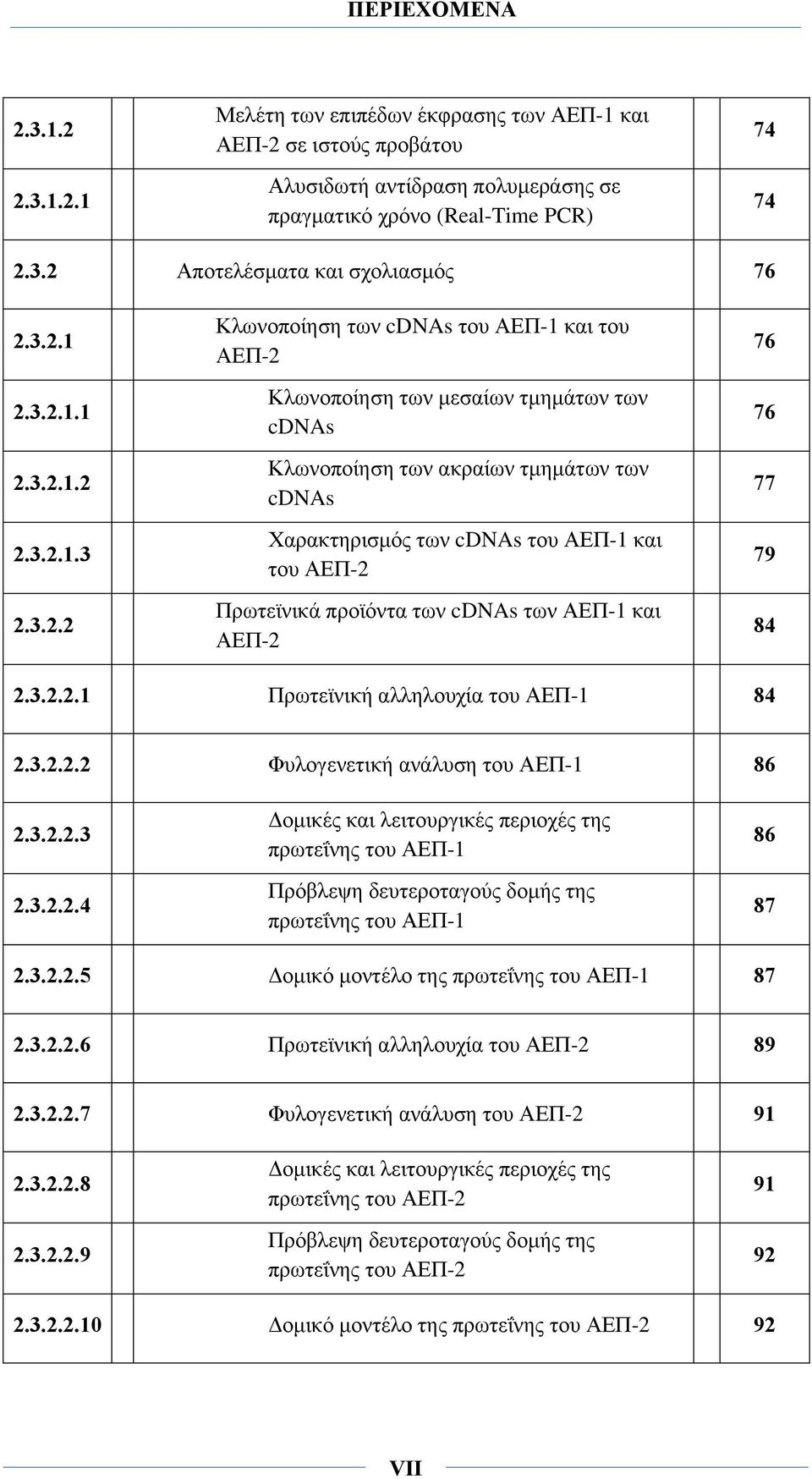 του ΑΕΠ-1 και του ΑΕΠ-2 Πρωτεϊνικά προϊόντα των cdnas των ΑΕΠ-1 και ΑΕΠ-2 76 76 77 79 84 2.3.2.2.1 Πρωτεϊνική αλληλουχία του ΑΕΠ-1 84 2.3.2.2.2 Φυλογενετική ανάλυση του ΑΕΠ-1 86 2.3.2.2.3 2.3.2.2.4 Δομικές και λειτουργικές περιοχές της πρωτεΐνης του ΑΕΠ-1 Πρόβλεψη δευτεροταγούς δομής της πρωτεΐνης του ΑΕΠ-1 86 87 2.