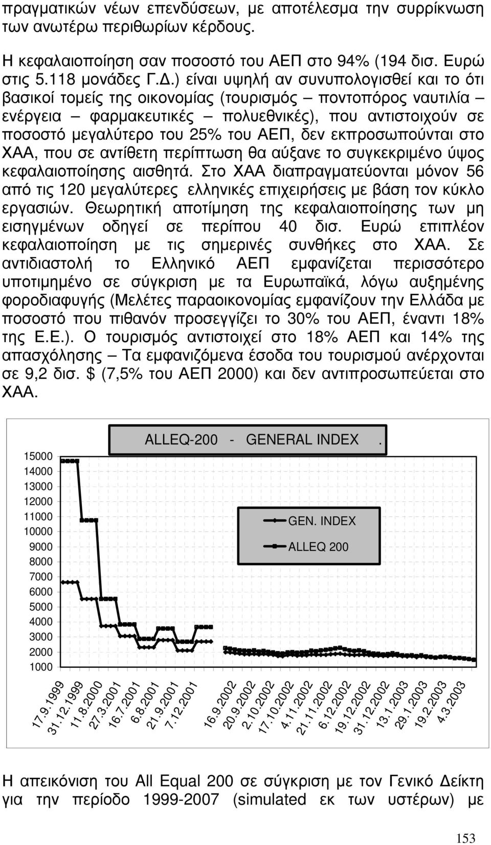 δεν εκπροσωπούνται στο ΧΑΑ, που σε αντίθετη περίπτωση θα αύξανε το συγκεκριµένο ύψος κεφαλαιοποίησης αισθητά.