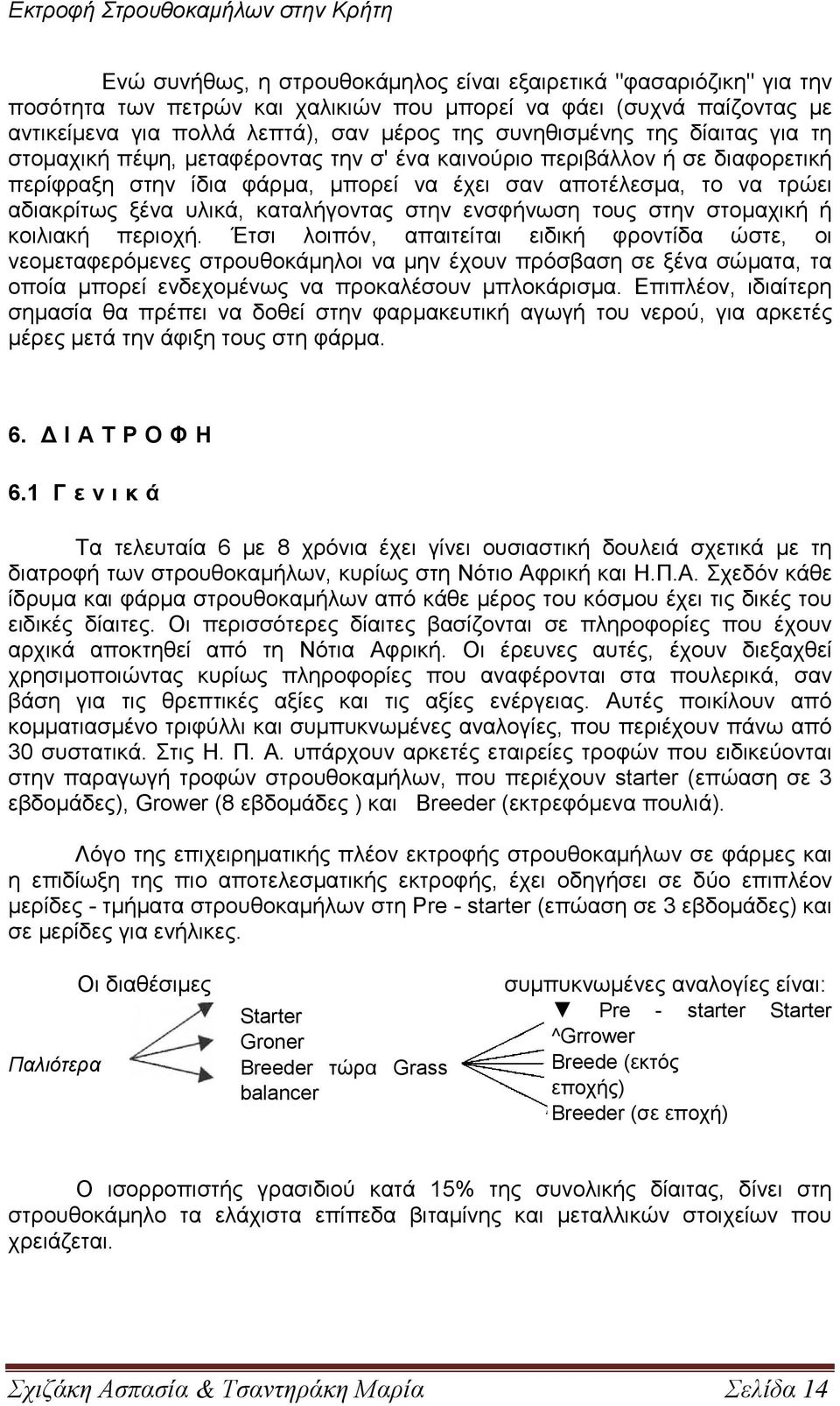 καταλήγοντας στην ενσφήνωση τους στην στοµαχική ή κοιλιακή περιοχή.