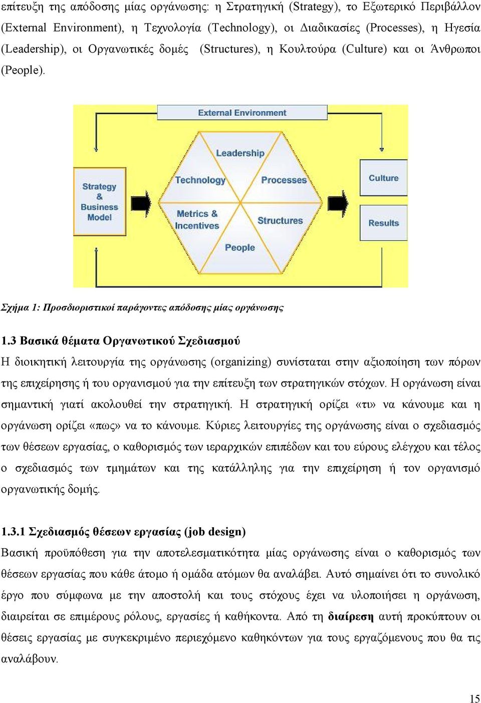 3 Βασικά θέµατα Οργανωτικού Σχεδιασµού Η διοικητική λειτουργία της οργάνωσης (organizing) συνίσταται στην αξιοποίηση των πόρων της επιχείρησης ή του οργανισµού για την επίτευξη των στρατηγικών στόχων.