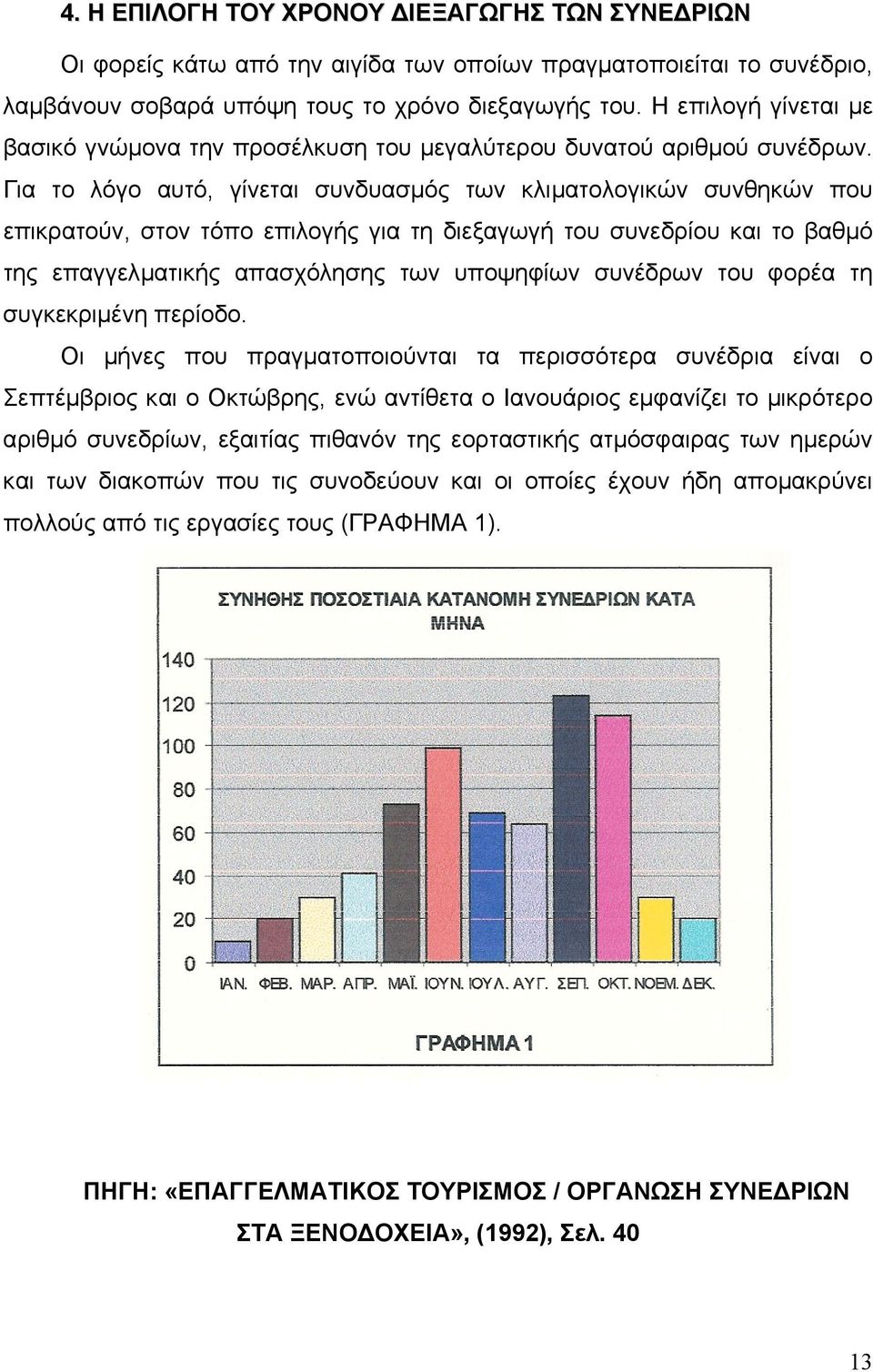 Για το λόγο αυτό, γίνεται συνδυασµός των κλιµατολογικών συνθηκών που επικρατούν, στον τόπο επιλογής για τη διεξαγωγή του συνεδρίου και το βαθµό της επαγγελµατικής απασχόλησης των υποψηφίων συνέδρων