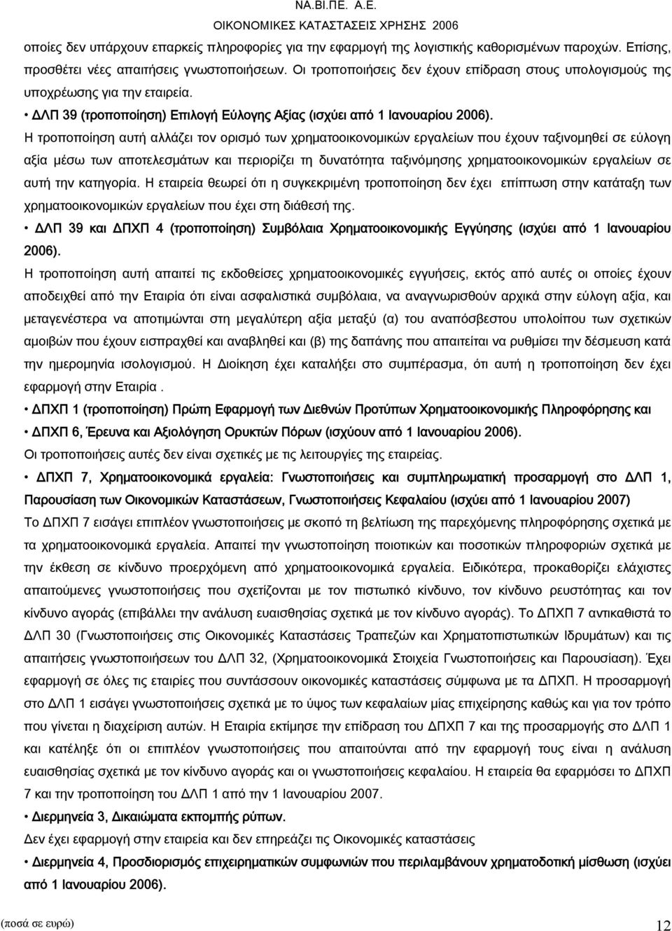 Η τροποποίηση αυτή αλλάζει τον ορισμό των χρηματοοικονομικών εργαλείων που έχουν ταξινομηθεί σε εύλογη αξία μέσω των αποτελεσμάτων και περιορίζει τη δυνατότητα ταξινόμησης χρηματοοικονομικών