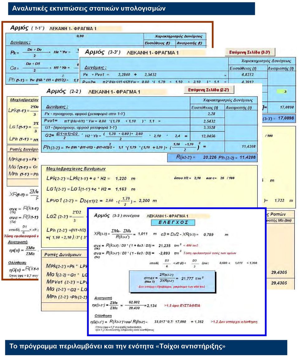 πρόγραµµα περιλαµβάνει και