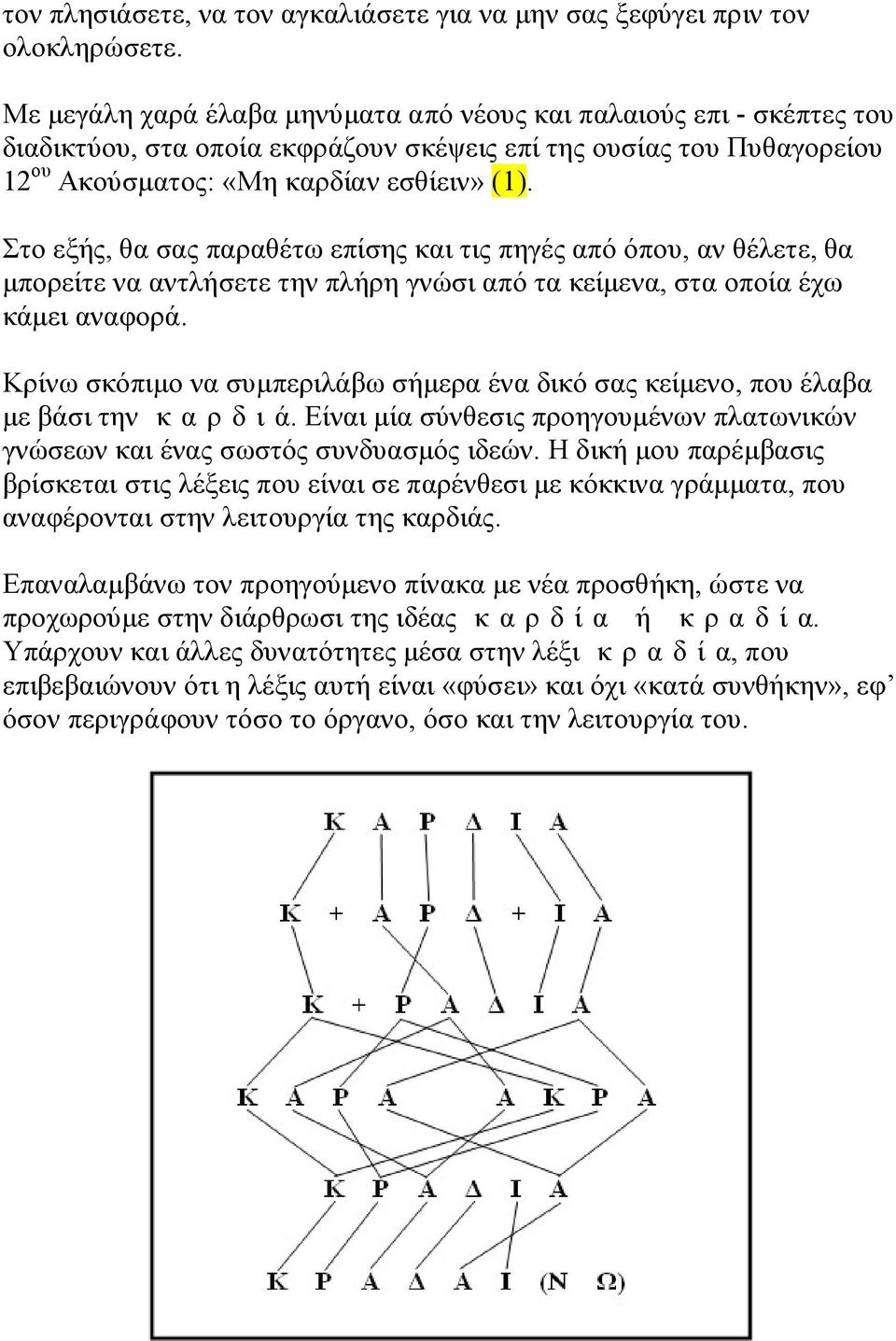 Στο εξής, θα σας παραθέτω επίσης και τις πηγές από όπου, αν θέλετε, θα μπορείτε να αντλήσετε την πλήρη γνώσι από τα κείμενα, στα οποία έχω κάμει αναφορά.