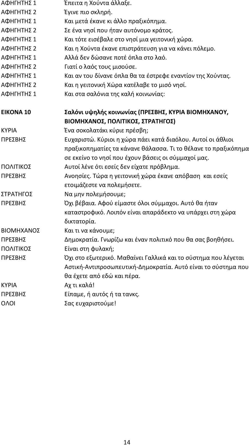 Και αν του δίνανε όπλα θα τα έστρεφε εναντίον της Χούντας. Και η γειτονική Χώρα κατέλαβε το μισό νησί.