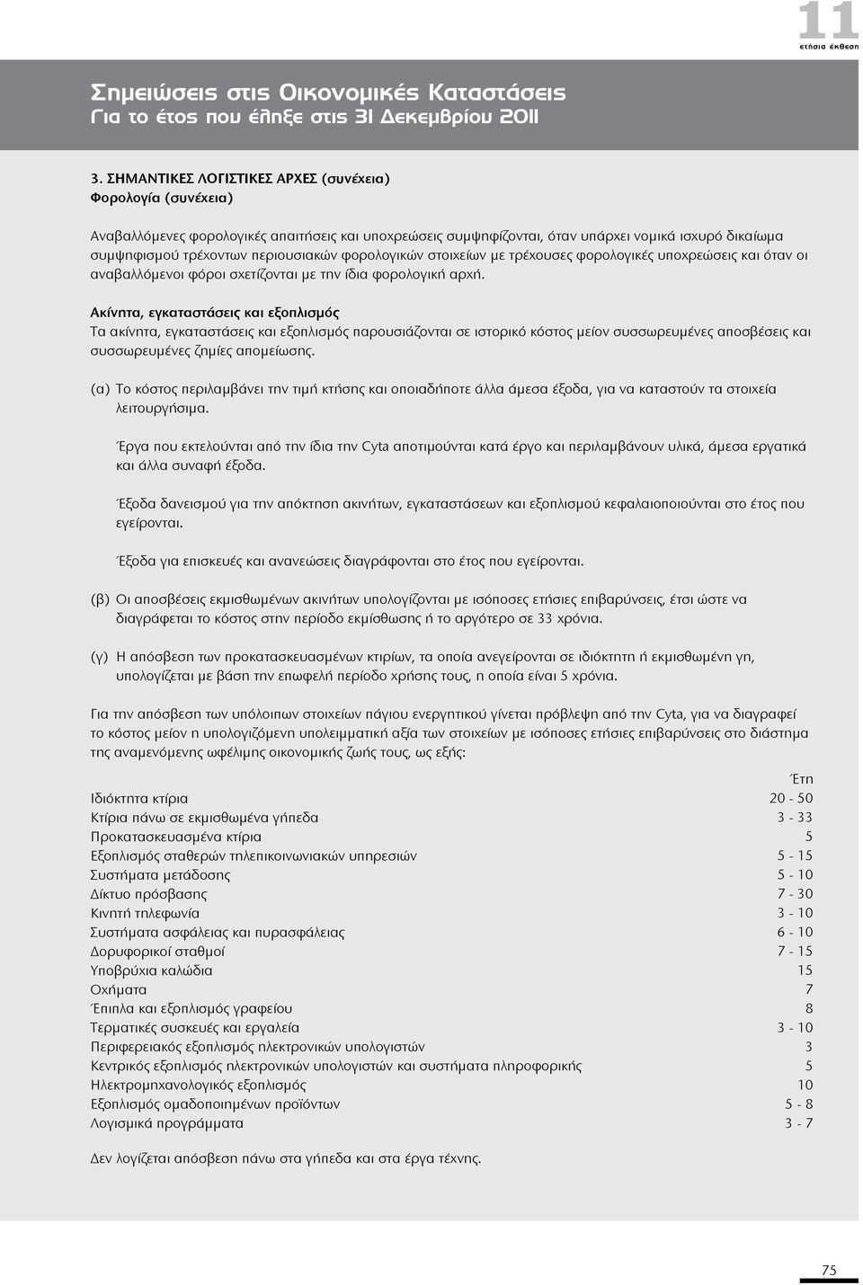 φορολογικών στοιχείων με τρέχουσες φορολογικές υποχρεώσεις και όταν οι αναβαλλόμενοι φόροι σχετίζονται με την ίδια φορολογική αρχή.