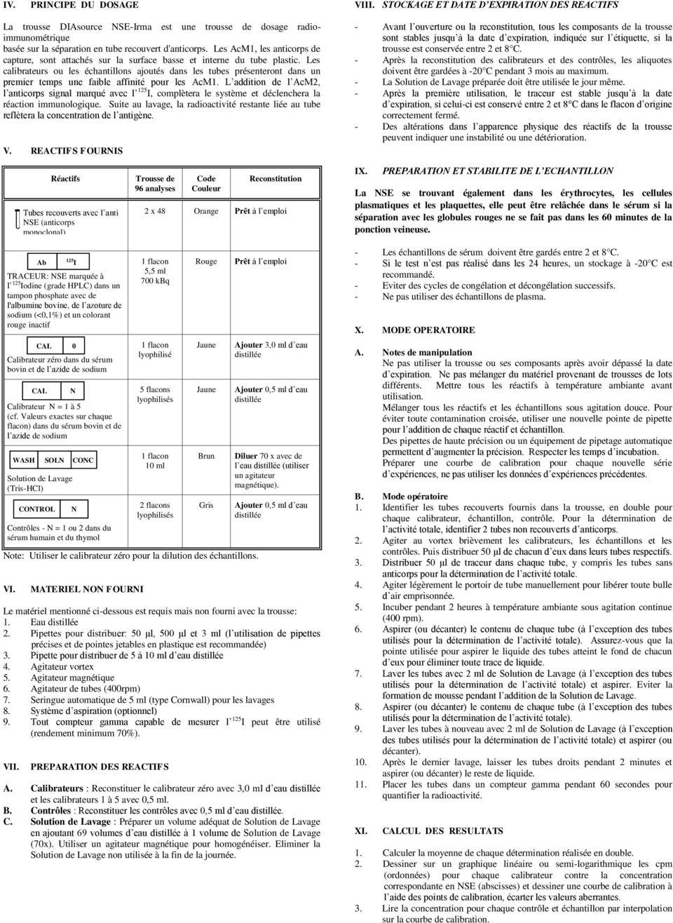 Les calibrateurs ou les échantillons ajoutés dans les tubes présenteront dans un premier temps une faible affinité pour les AcM1.