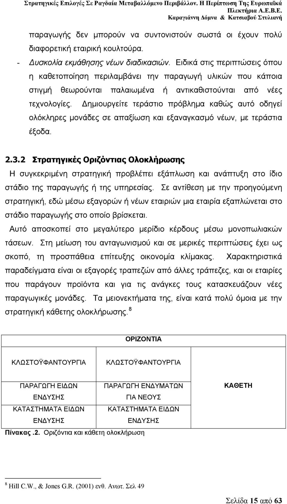 Δημιουργείτε τεράστιο πρόβλημα καθώς αυτό οδηγεί ολόκληρες μονάδες σε απαξίωση και εξαναγκασμό νέων, με τεράστια έξοδα. 2.3.