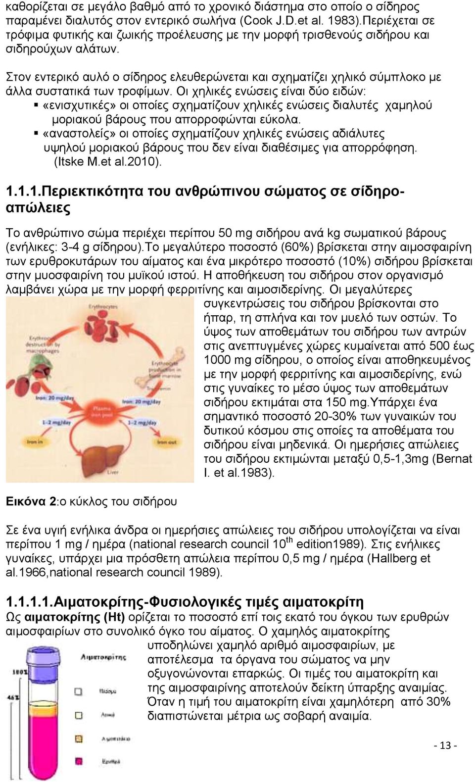 Στον εντερικό αυλό ο σίδηρος ελευθερώνεται και σχηματίζει χηλικό σύμπλοκο με άλλα συστατικά των τροφίμων.