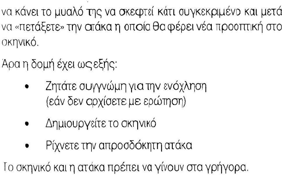 Άρα η δομή έχει ως εξής Ζητάτε συγγνώμη για την ενόχληση (εάν δεν aρχίσετε με