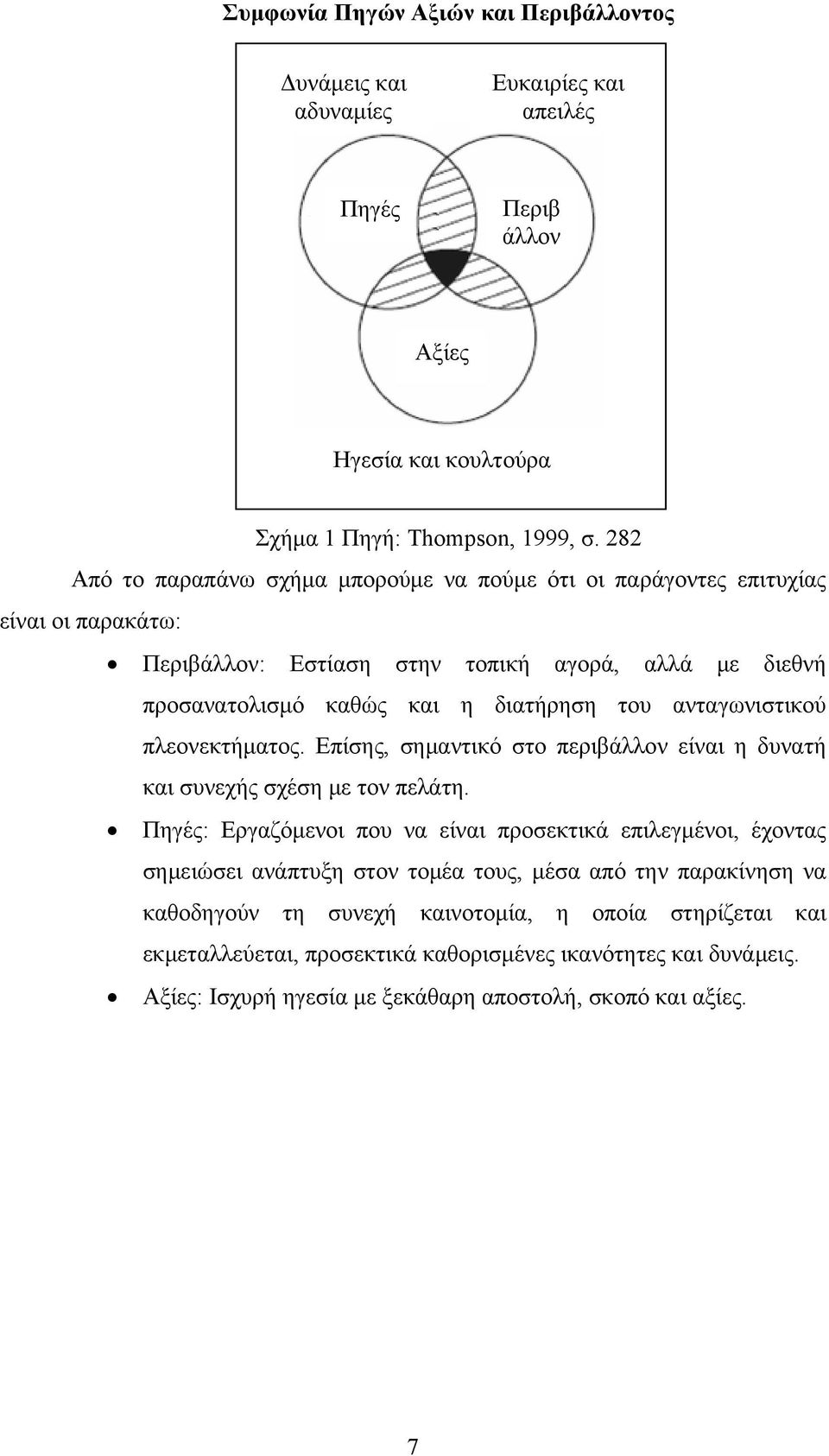 ανταγωνιστικού πλεονεκτήματος. Επίσης, σημαντικό στο περιβάλλον είναι η δυνατή και συνεχής σχέση με τον πελάτη.