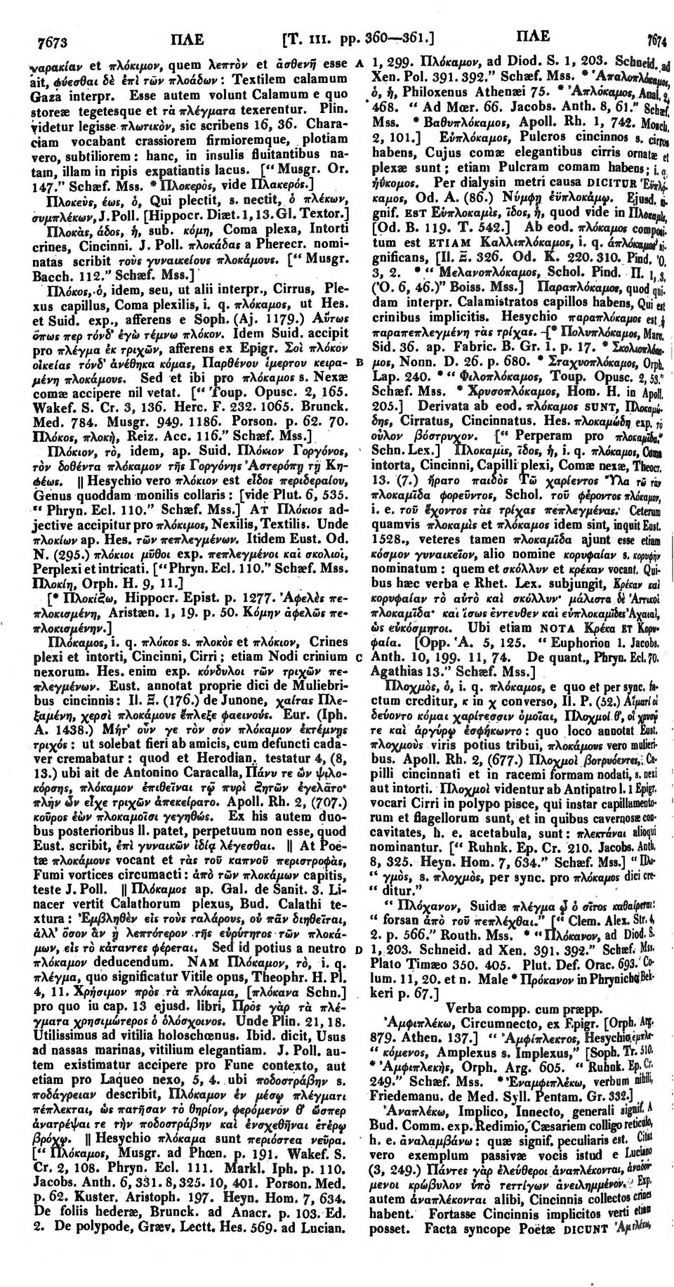 Jacobs. Anth. 8, 6l." Scbsf, ^idetur legisse πλωτικόν, sic scribens l6, 36. Chara- Mss. * Βαβι/πλόκαμοι, Apoll. Rh. 1, 742. Moici, ciam vocabant crassiorem firmioremque, plotiam 2,101.